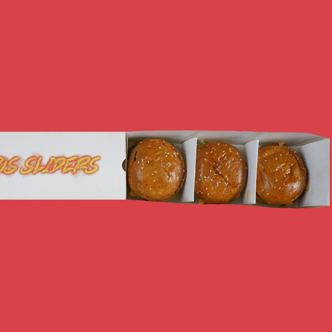 Animated post: a slider box opening to reveal three sliders