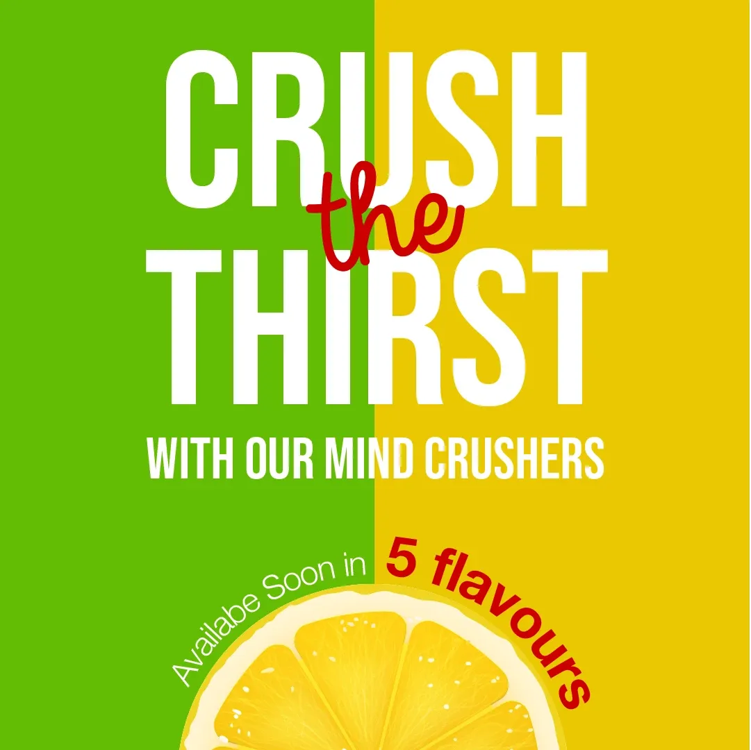 Crush the Thirst launch post, five flavours coming soon