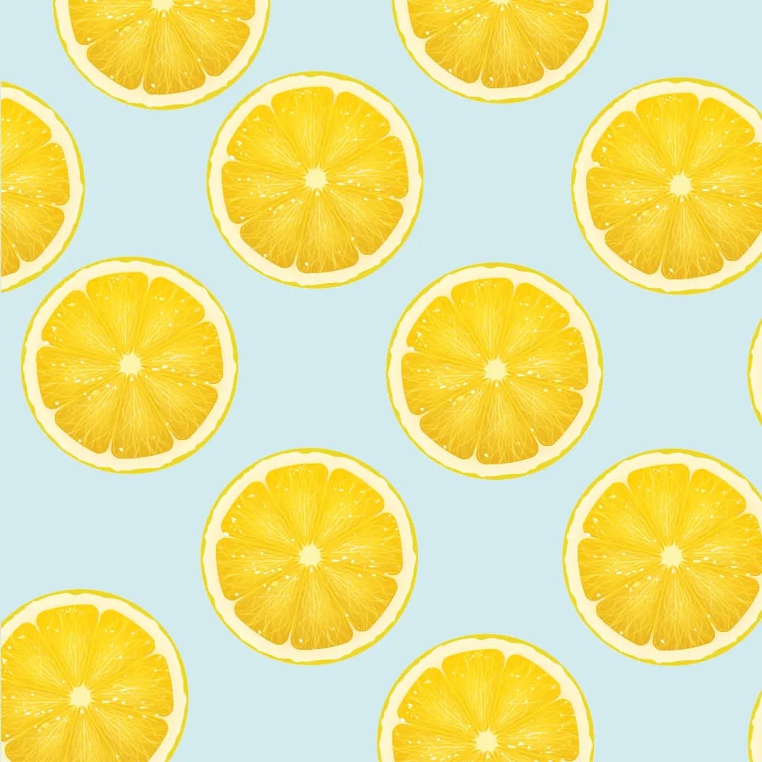 Lemon-slice pattern tile