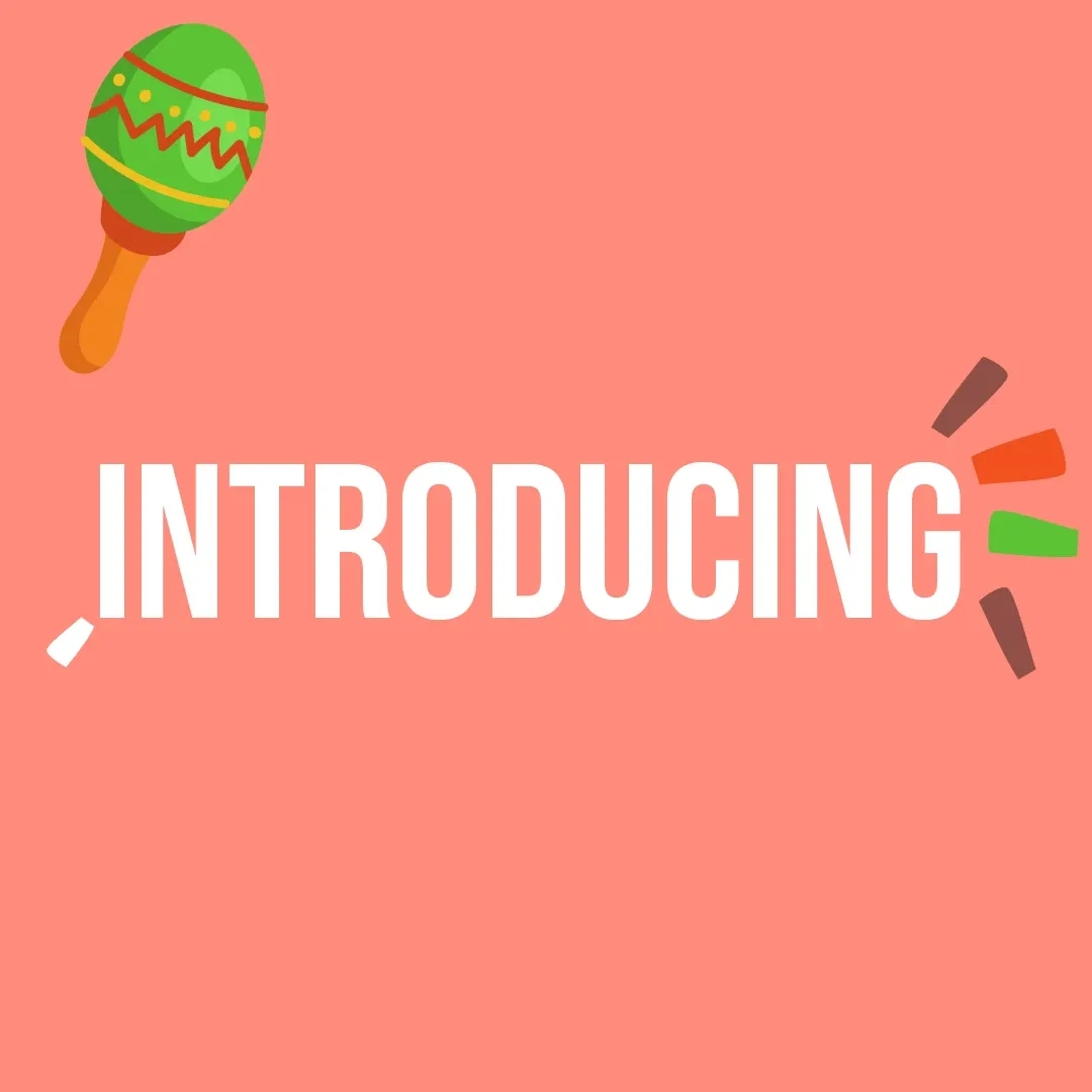Introducing announcement post with festive props