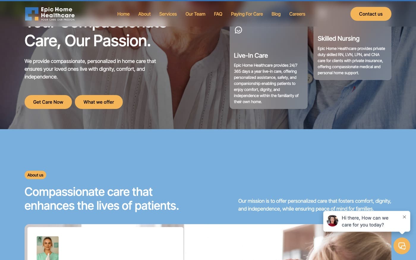 About band introducing compassionate care for patients