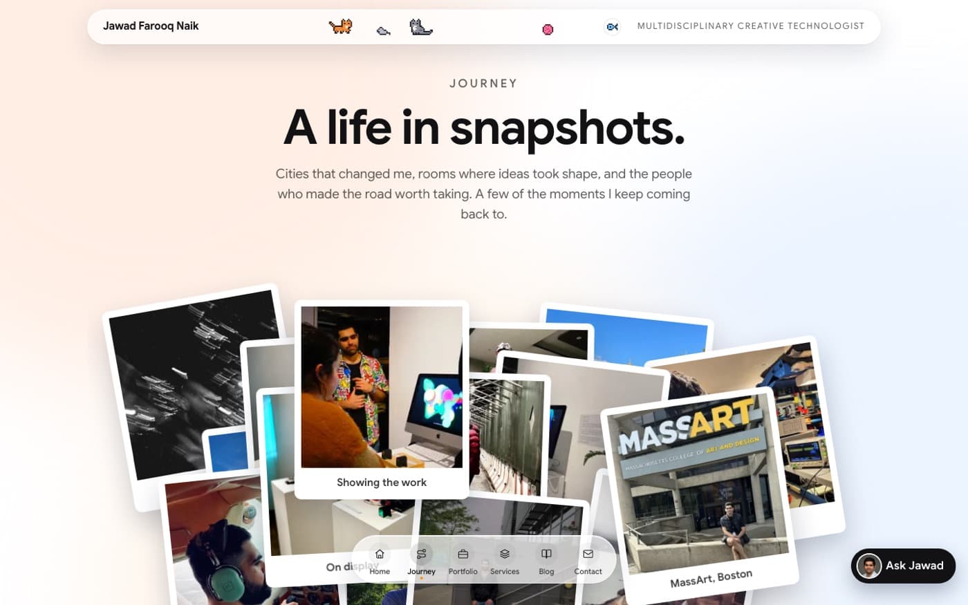 Journey: A life in snapshots, a pile of photographs