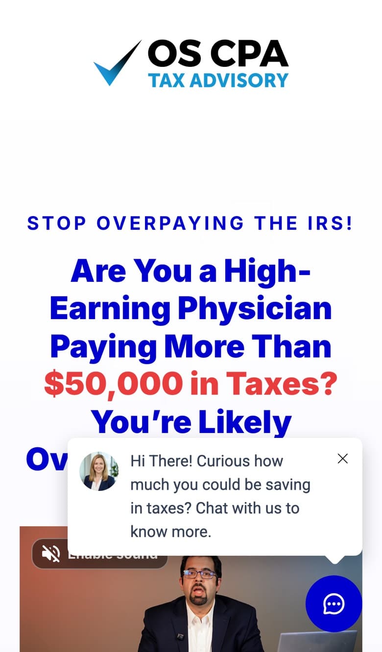 Physician funnel on a phone