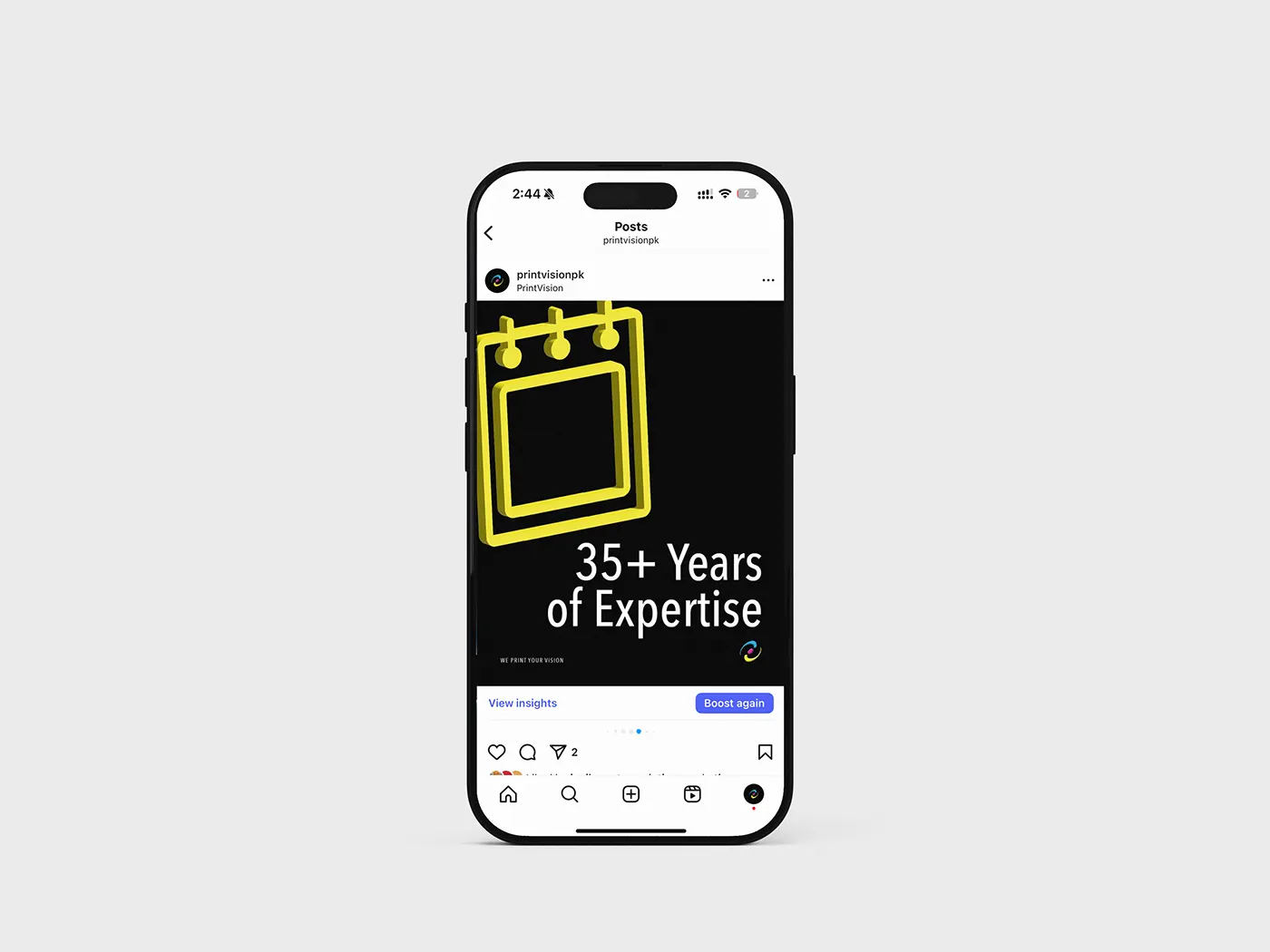 Social post template reading 35+ Years of Expertise
