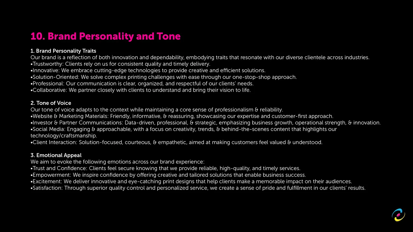 Brand personality and tone of voice