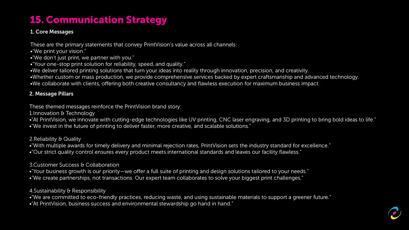 Communication strategy