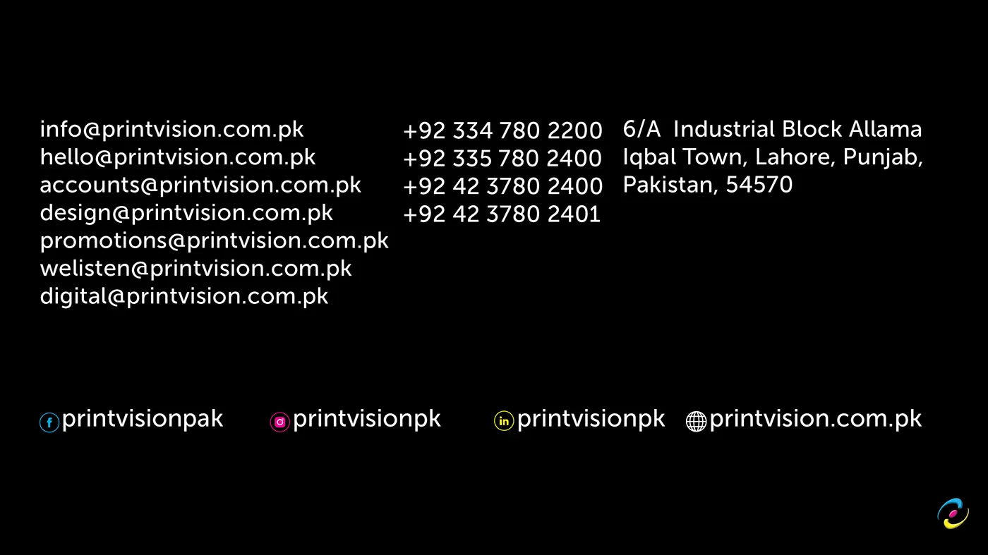 Contact details: mailboxes, phone numbers and the Lahore address
