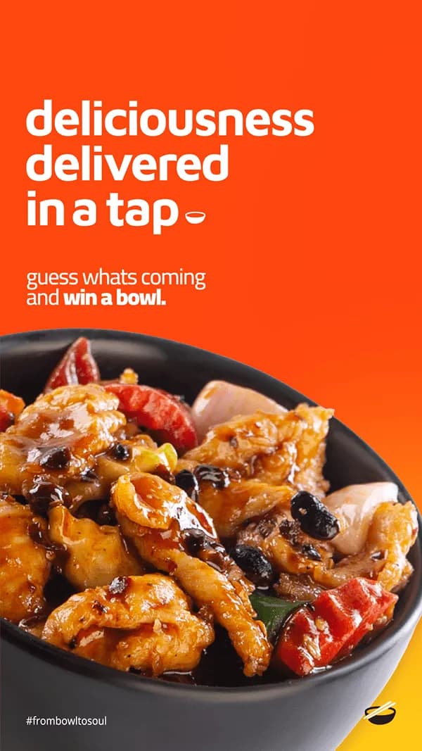 Post reading deliciousness delivered in a tap, guess what's coming and win a bowl