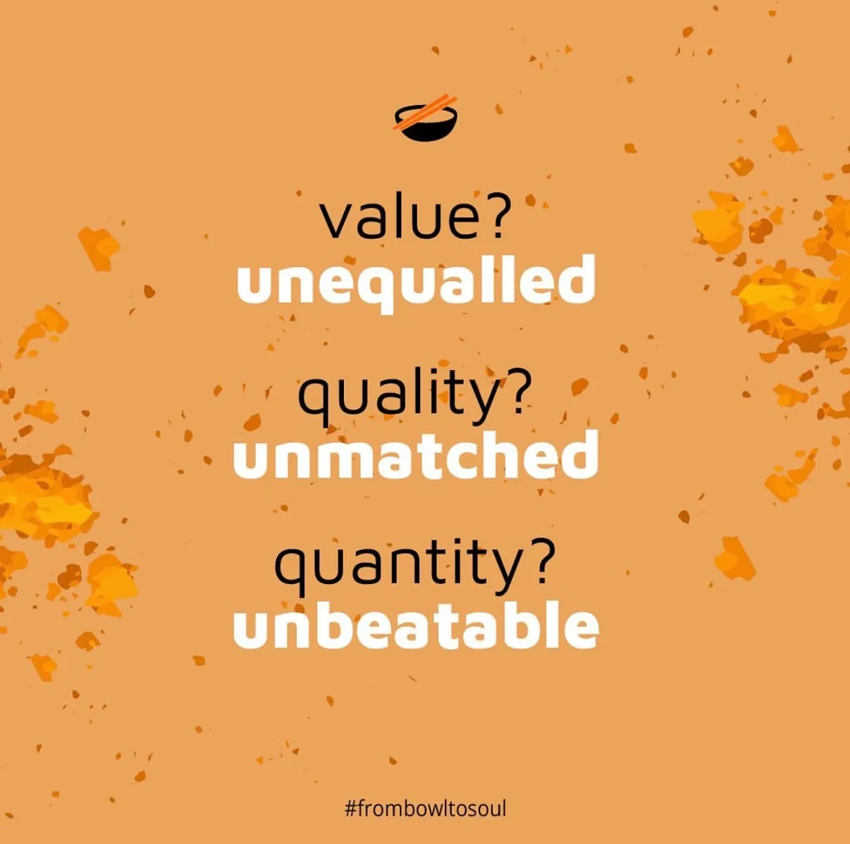 Orange post reading value unequalled, quality unmatched, quantity unbeatable