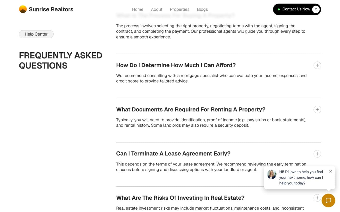 Frequently asked questions about affordability, documents and leases