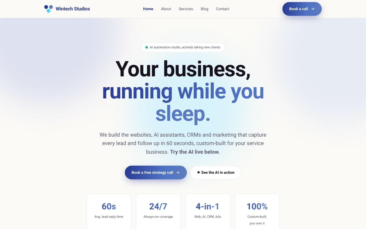 Wintech hero: Your business, running while you sleep