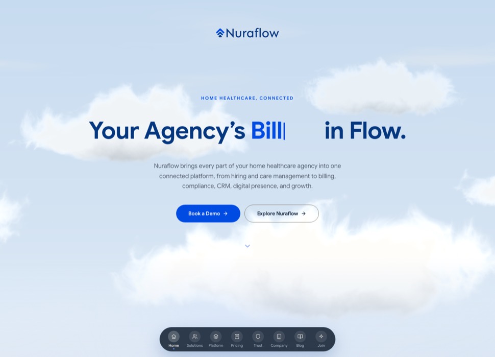 Nuraflow website, built by Pinn.Media